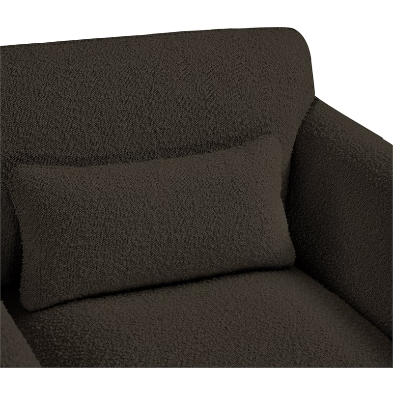 Meridian Furniture Stylus Brown Boucle Fabric Chair