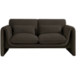 Meridian Furniture Stylus Brown Boucle Fabric Loveseat