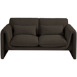 Meridian Furniture Stylus Brown Boucle Fabric Loveseat