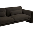 Meridian Furniture Stylus Brown Boucle Fabric Loveseat