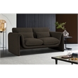 Meridian Furniture Stylus Brown Boucle Fabric Loveseat
