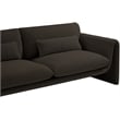 Meridian Furniture Stylus Brown Boucle Fabric Sofa