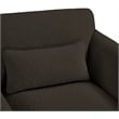 Meridian Furniture Stylus Brown Boucle Fabric Sofa