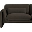 Meridian Furniture Stylus Brown Boucle Fabric Sofa