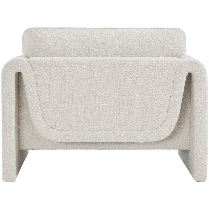 Meridian Furniture Stylus Cream Boucle Fabric Chair