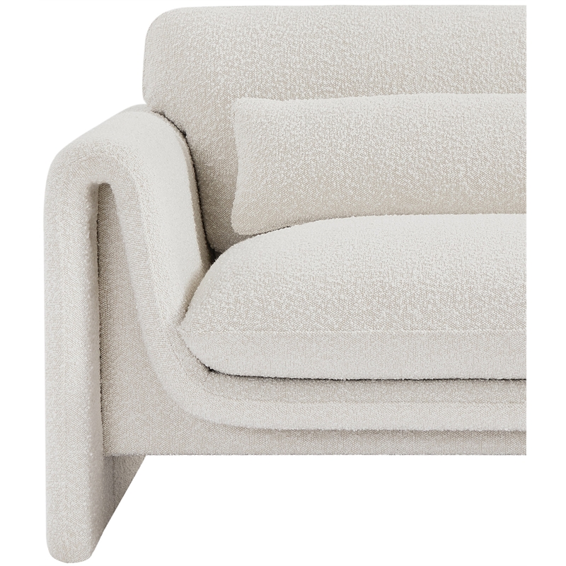 Meridian Furniture Stylus Cream Boucle Fabric Chair