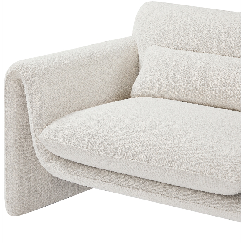 Meridian Furniture Stylus Cream Boucle Fabric Chair