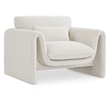 Meridian Furniture Stylus Cream Boucle Fabric Chair
