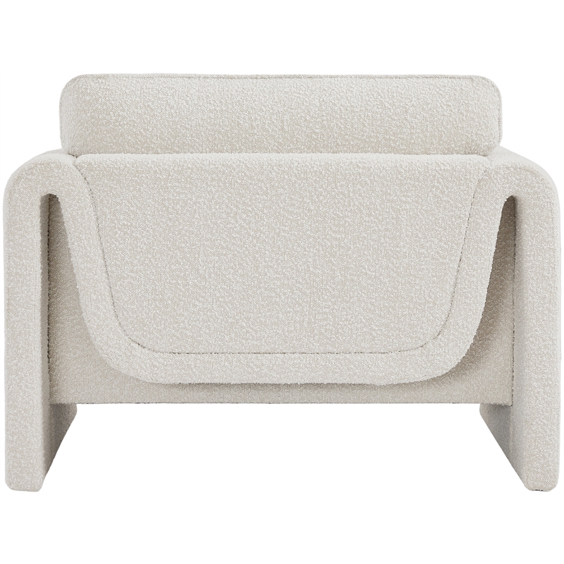 Meridian Furniture Stylus Cream Boucle Fabric Chair