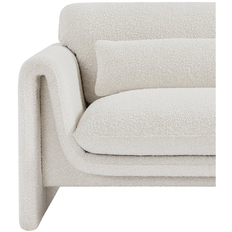 Meridian Furniture Stylus Cream Boucle Fabric Chair