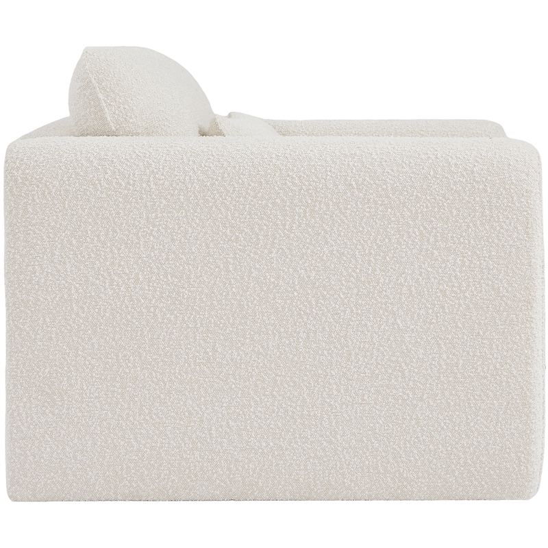 Meridian Furniture Stylus Cream Boucle Fabric Chair
