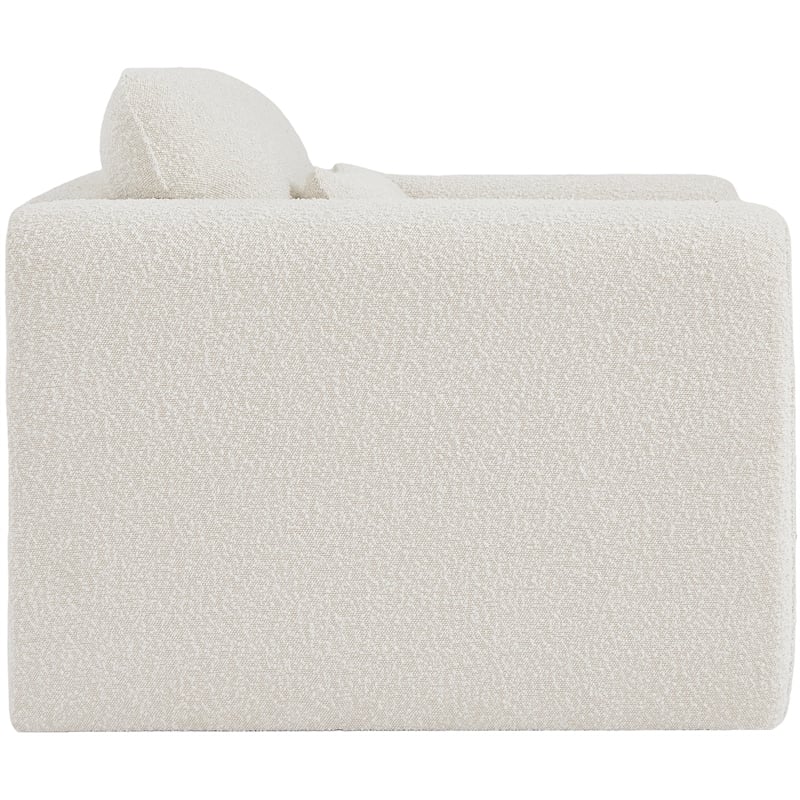 Meridian Furniture Stylus Cream Boucle Fabric Chair