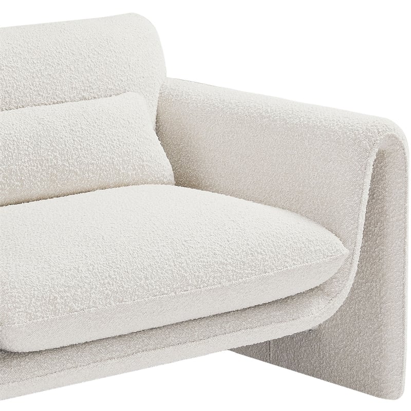 Meridian Furniture Stylus Cream Boucle Fabric Chair