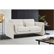 Meridian Furniture Stylus Cream Boucle Fabric Loveseat