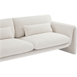 Meridian Furniture Stylus Cream Boucle Fabric Loveseat