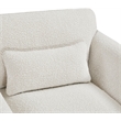 Meridian Furniture Stylus Cream Boucle Fabric Loveseat