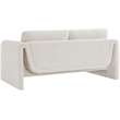 Meridian Furniture Stylus Cream Boucle Fabric Loveseat