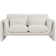 Meridian Furniture Stylus Cream Boucle Fabric Loveseat