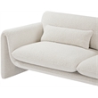 Meridian Furniture Stylus Cream Boucle Fabric Loveseat