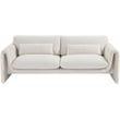 Meridian Furniture Stylus Cream Boucle Fabric Sofa