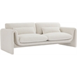 Meridian Furniture Stylus Cream Boucle Fabric Sofa