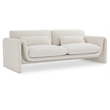 Meridian Furniture Stylus Cream Boucle Fabric Sofa
