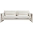 Meridian Furniture Stylus Cream Boucle Fabric Sofa