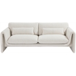Meridian Furniture Stylus Cream Boucle Fabric Sofa