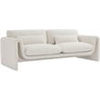 Meridian Furniture Stylus Cream Boucle Fabric Sofa