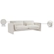 Meridian Furniture Stylus Cream Boucle Fabric Sofa