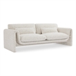 Meridian Furniture Stylus Cream Boucle Fabric Sofa