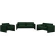 Meridian Furniture Stylus Green Boucle Fabric Chair