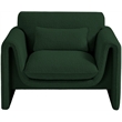 Meridian Furniture Stylus Green Boucle Fabric Chair