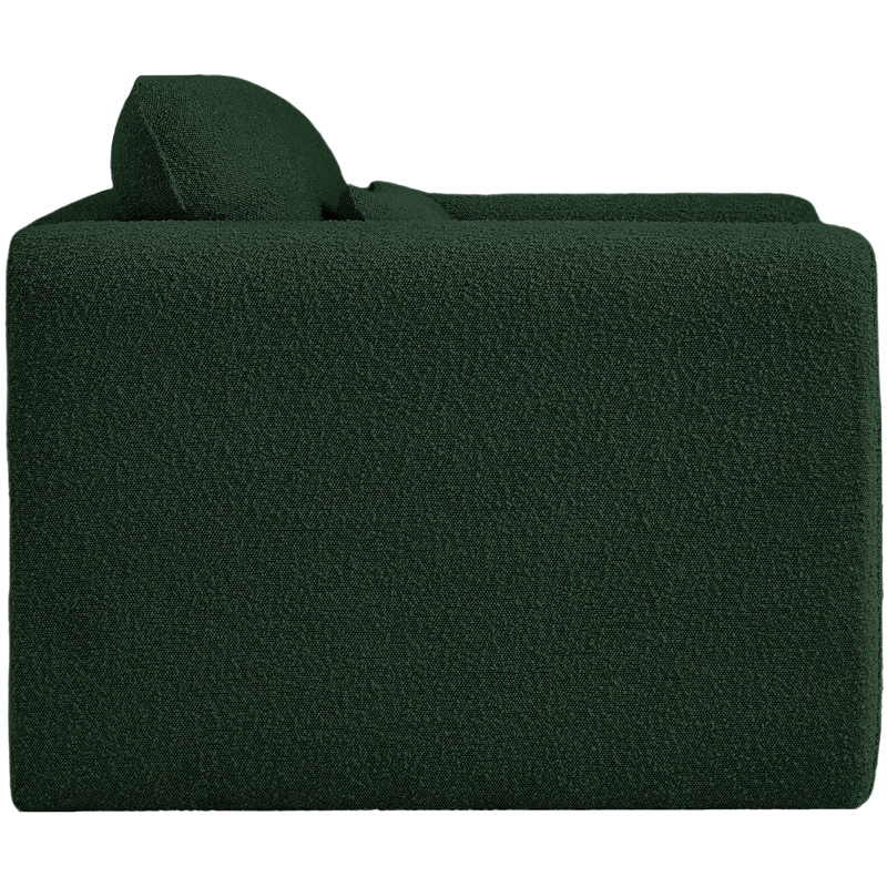 Meridian Furniture Stylus Green Boucle Fabric Chair
