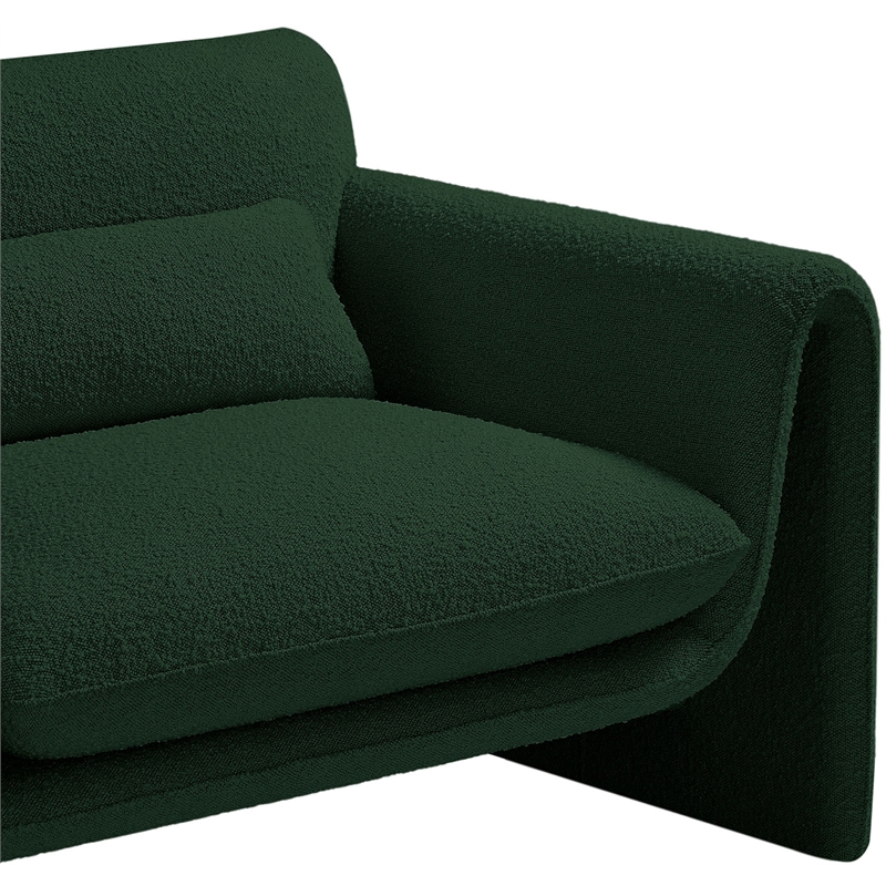 Meridian Furniture Stylus Green Boucle Fabric Chair