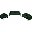 Meridian Furniture Stylus Green Boucle Fabric Loveseat