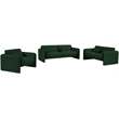Meridian Furniture Stylus Green Boucle Fabric Loveseat