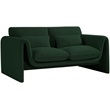 Meridian Furniture Stylus Green Boucle Fabric Loveseat