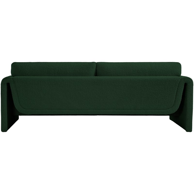 Meridian Furniture Stylus Green Boucle Fabric Sofa
