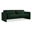 Meridian Furniture Stylus Green Boucle Fabric Sofa