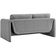 Meridian Furniture Stylus Grey Boucle Fabric Loveseat