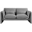 Meridian Furniture Stylus Grey Boucle Fabric Loveseat