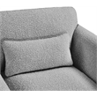 Meridian Furniture Stylus Grey Boucle Fabric Loveseat