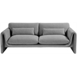 Meridian Furniture Stylus Grey Boucle Fabric Sofa