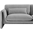 Meridian Furniture Stylus Grey Boucle Fabric Sofa