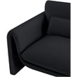 Meridian Furniture Sloan Black Velvet Fabric Chair