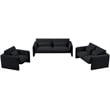 Meridian Furniture Sloan Black Velvet Fabric Chair