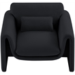Meridian Furniture Sloan Black Velvet Fabric Chair