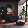 Meridian Furniture Sloan Black Velvet Fabric Chair