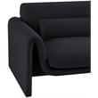 Meridian Furniture Sloan Black Velvet Fabric Chair